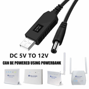 DC USB Power Booster Cable 5V to 12V