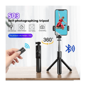 Monopod (S03) Wireless Bluetooth Mini Selfie Stick