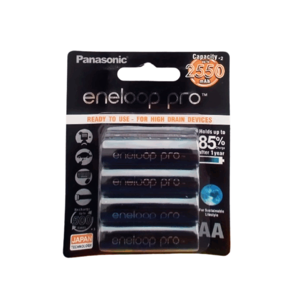 Panasonic Eneloop Pro Battery (A Grade) AA 4 Cells 2550mAh Rechargeable Battery