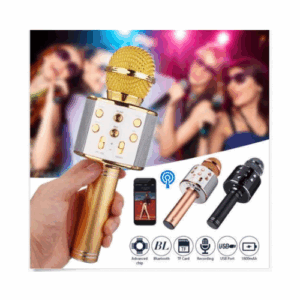 WS-858 Wireless Bluetooth Karaoke Microphone and Hi-Fi Speaker