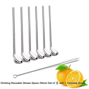 6Pcs Straw Spoon