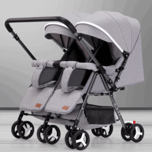 Lightweight Foldable Twin Umbrella Stroller