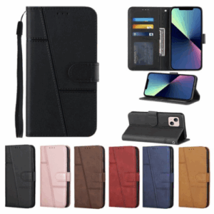 Samsung Galaxy Leather Flip Cover with Card Holder and Magnetic Closure