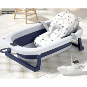Toddler Folding Bathtub with Soft Cushion