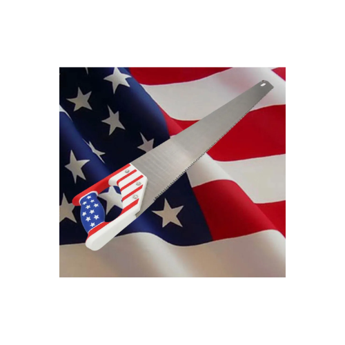 American Flag Handsaw 18 Inch - Quickee American Flag Handsaw 18 Inch