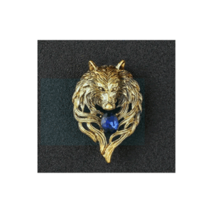 01 Pcs Gold Color Retro Domineering Animal Brooch OP 4