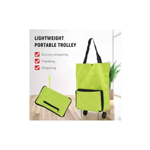 Foldable Shopping Trolley Bag with Wheels - Quickee Foldable Shopping Trolley Bag with Wheels