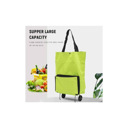 Foldable Shopping Trolley Bag with Wheels - Quickee Foldable Shopping Trolley Bag with Wheels
