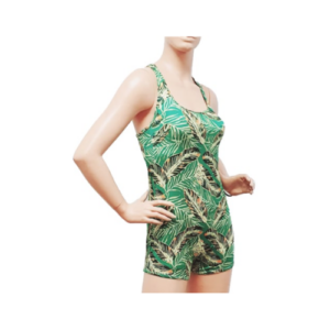 Women Play Suit Leaves Print