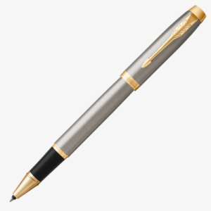 Valentine's Day Special - Quickee Parker IM Brush Metal Gold Trim Roller Ball Pen