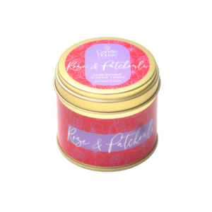 Rose & Patchouli Tall Tin Candle