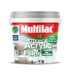 Transform your walls with Multilac Exterior Acrylic Wall Filler, the ultimate solution to achieving a flawless finish. With its unique formula, this wall filler minimizes surface imperfections and ensures that your walls are left with a smooth, high-quality finish. Designed for exterior use, it can also be used on interior walls as a primer coat. It's the perfect choice for a wide range of surfaces, including plaster, concrete, building board, and plywood surfaces. With its superior sanding properties, Multilac Exterior Acrylic Wall Filler ensures that you get the perfect finish every time.