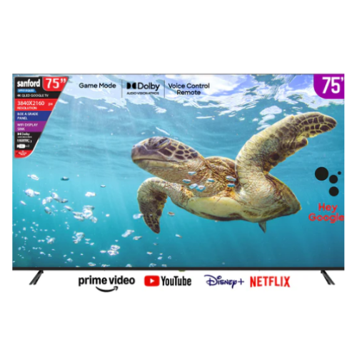 Sanford 75" QLED Smart Google TV - SF-9515QLED - Quickee Sanford 75" QLED Smart Google TV - SF-9515QLED