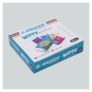 Hauser Small White Erasers 30 Pcs