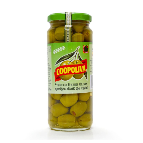 Stuffed Green Olives (345g)-45105 - Quickee Stuffed Green Olives (345g)-45105